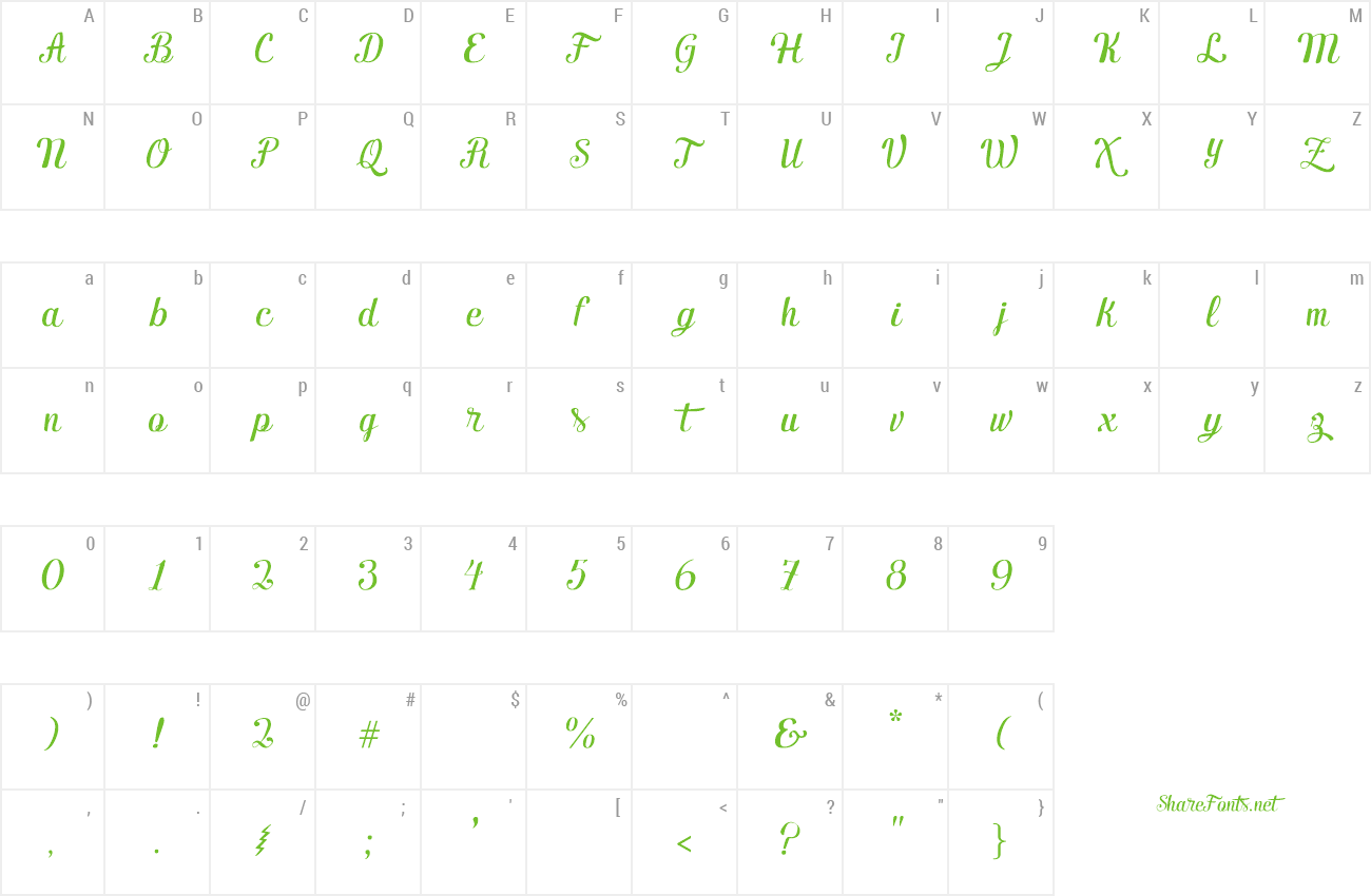 Font Ecuador Handscript preview